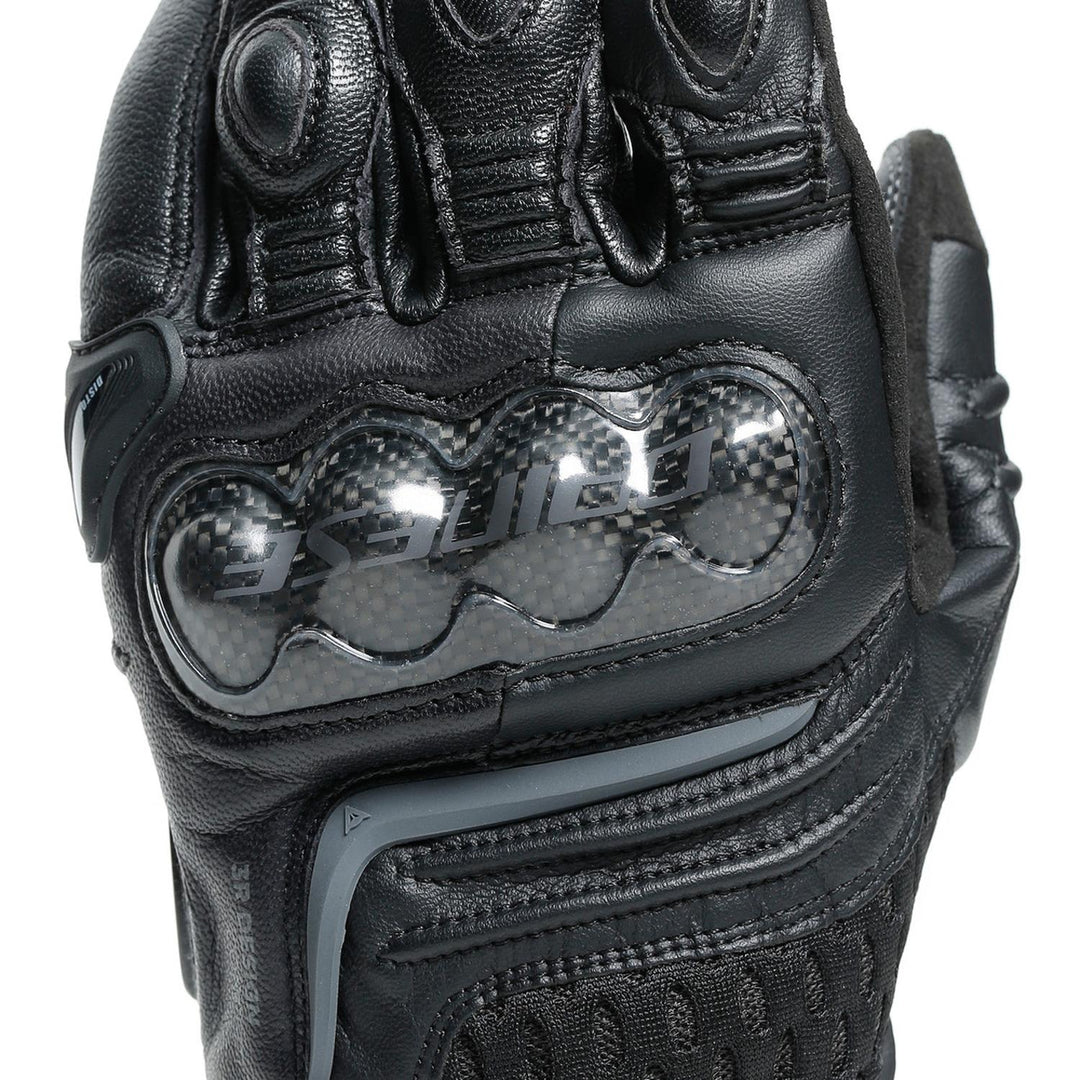 GUANTES DE PIEL DAINESE CARBON 3 CORTOS NEGROS