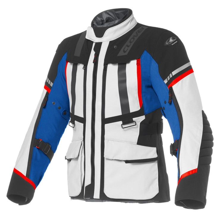 CHAMARRA CLOVER SAVANA-4 WP GRIS/AZUL