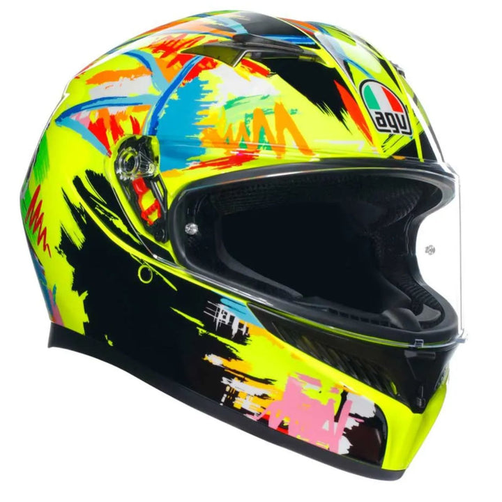 CASCO AGV K-3 ROSSI WINTER TEST 2018 CON PLK