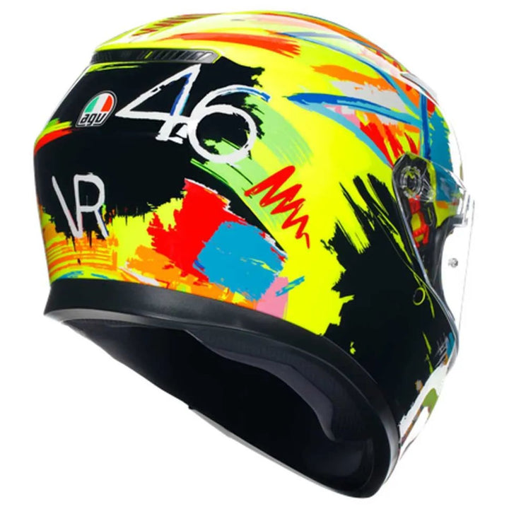 CASCO AGV K-3 ROSSI WINTER TEST 2018 CON PLK