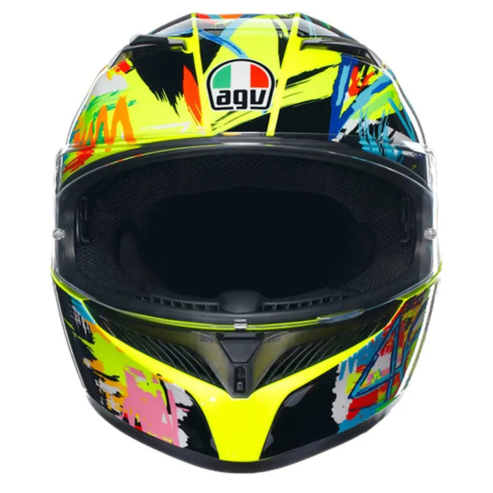 CASCO AGV K-3 ROSSI WINTER TEST 2018 CON PLK