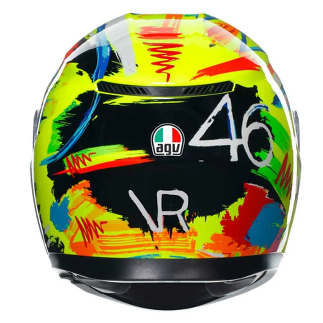 CASCO AGV K-3 ROSSI WINTER TEST 2018 CON PLK