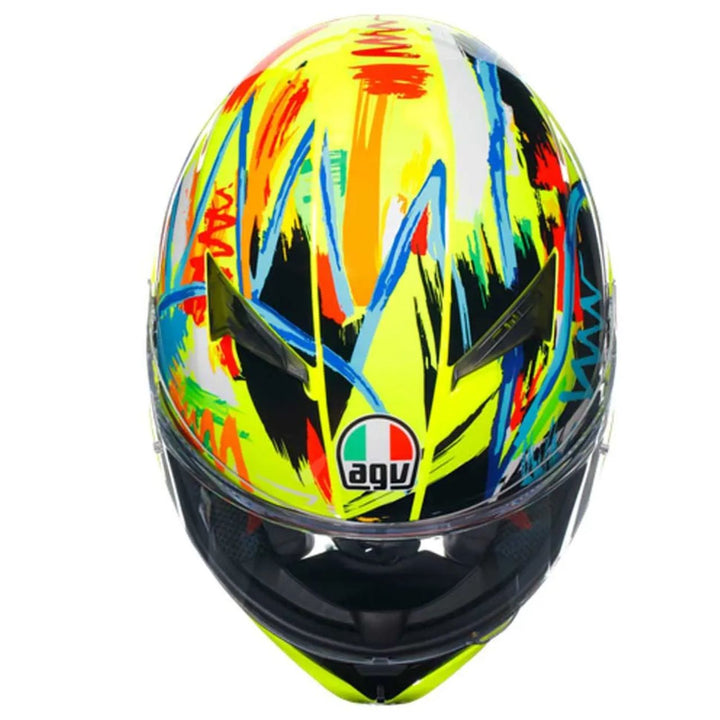 CASCO AGV K-3 ROSSI WINTER TEST 2018 CON PLK