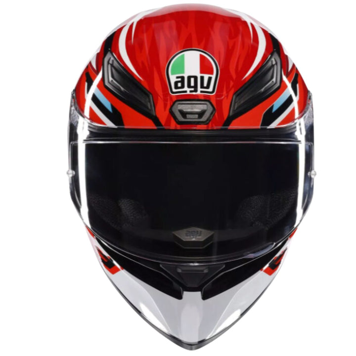CASCO AGV K1 S LION NEGRO/ROJO/BLANCO