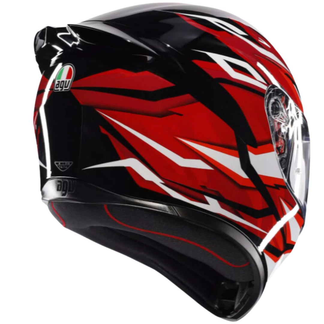 CASCO AGV K1 S LION NEGRO/ROJO/BLANCO