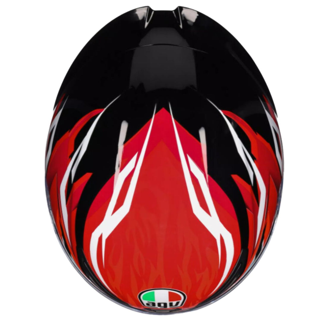 CASCO AGV K1 S LION NEGRO/ROJO/BLANCO