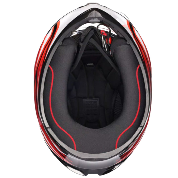 CASCO AGV K1 S LION NEGRO/ROJO/BLANCO