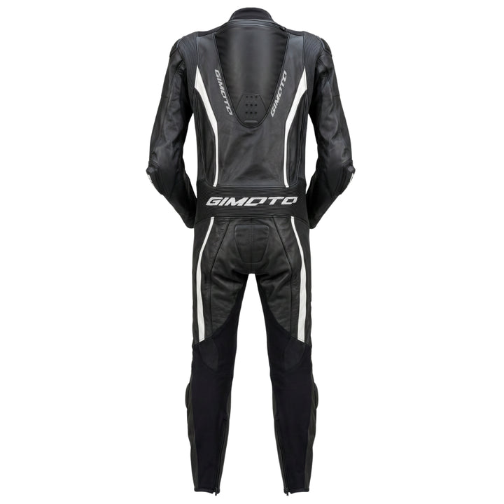 TRAJE DE PIEL GIMOTO MUGELLO AIR NEGRO/BLANCO