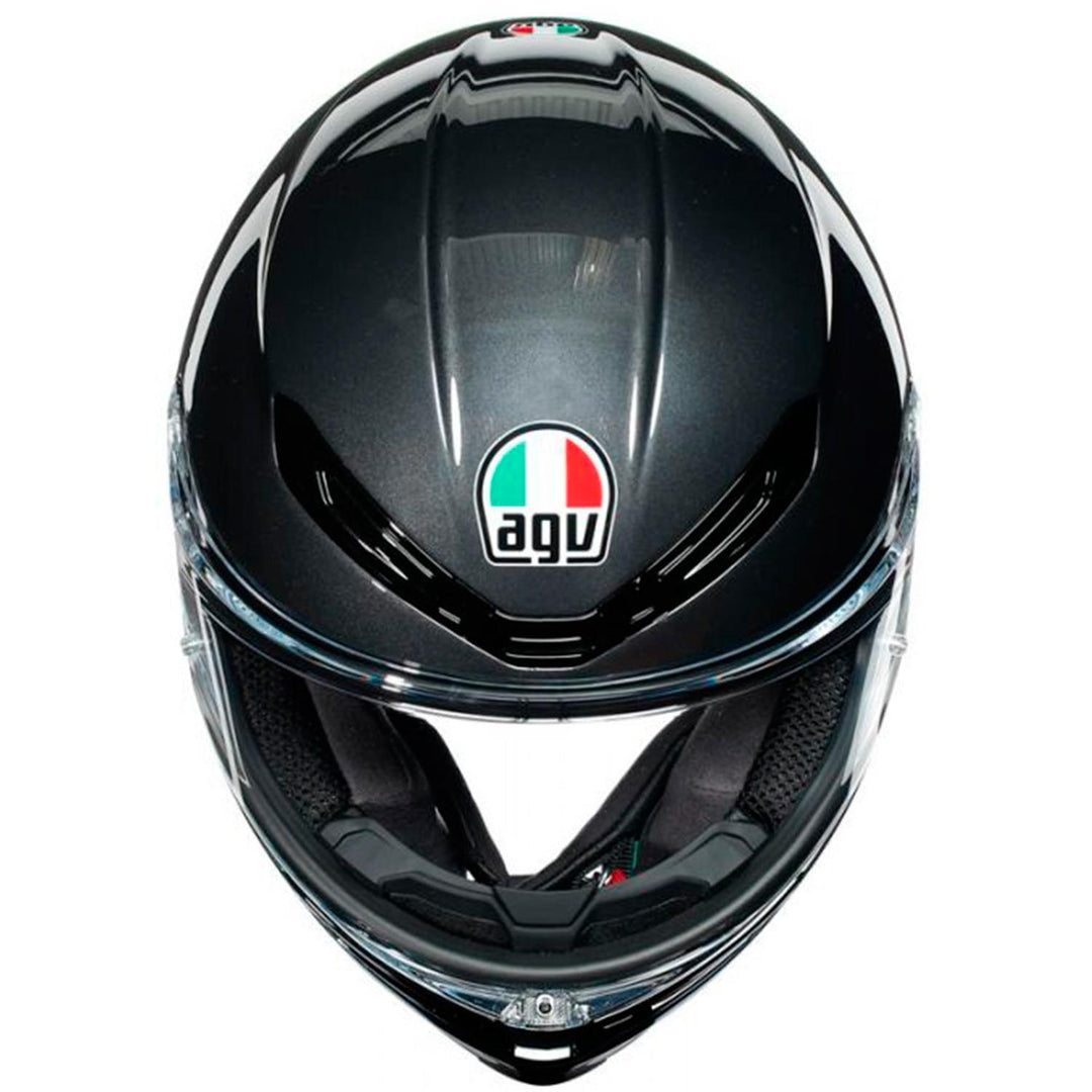 CASCO AGV K-6 HYPHEN NEGRO/ROJO/BLANCO CON PLK