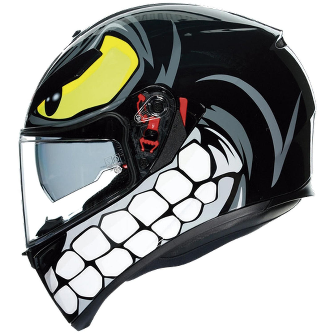 CASCO AGV K-3 ANGRY NEGRO CON PLK