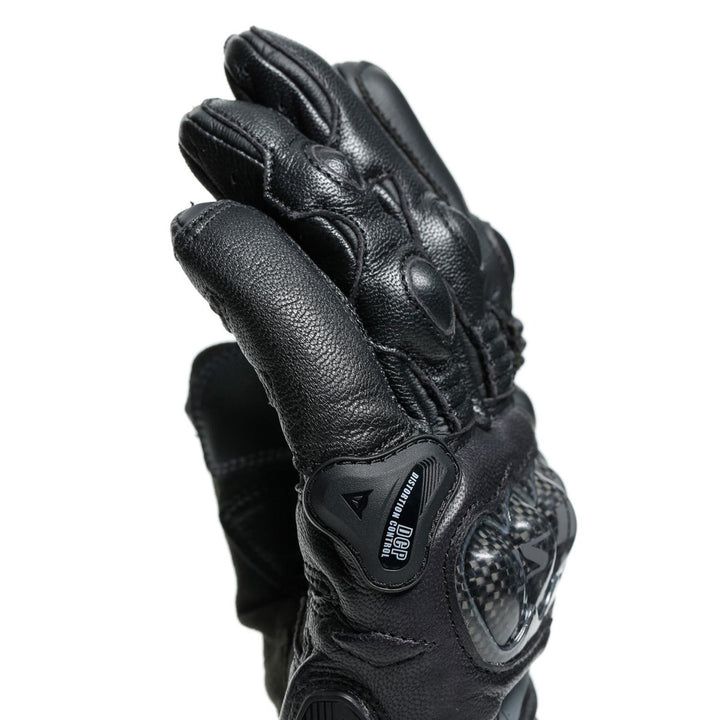 GUANTES DE PIEL DAINESE CARBON 3 CORTOS NEGROS