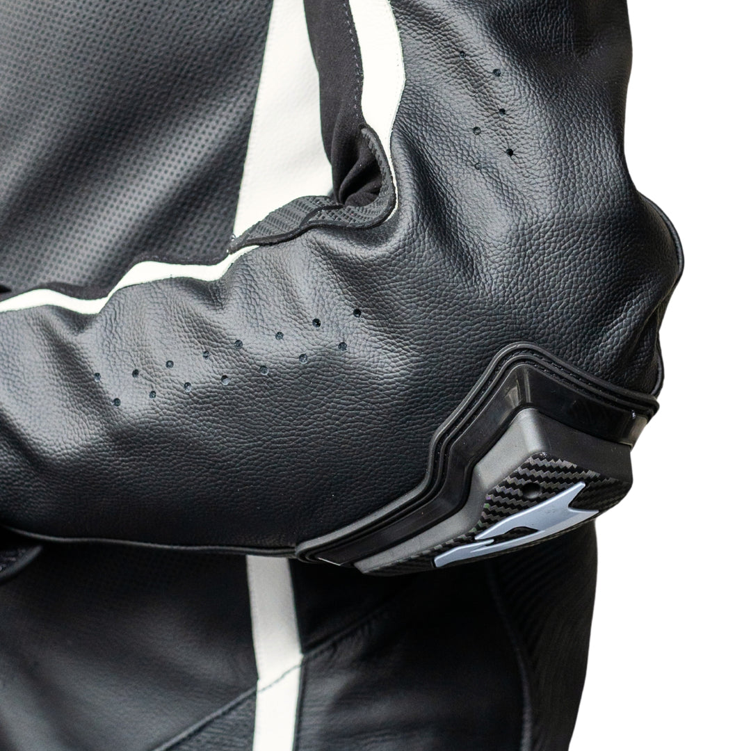 TRAJE DE PIEL GIMOTO MUGELLO AIR NEGRO/BLANCO
