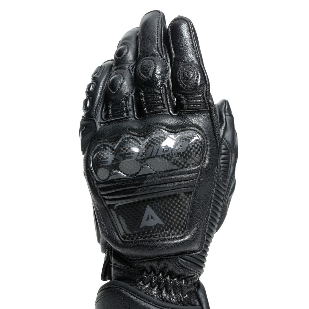 GUANTES DE PIEL DAINESE DRUID 3 LARGOS NEGRO