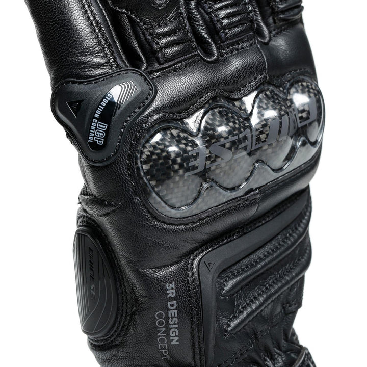 GUANTES DE PIEL DAINESE CARBON 3 LARGOS NEGROS