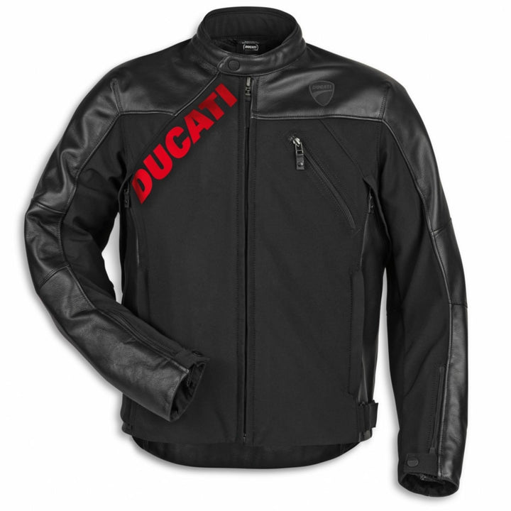 CHAMARRA DE PIEL DUCATI LOGO C1 2.0 NEGRA
