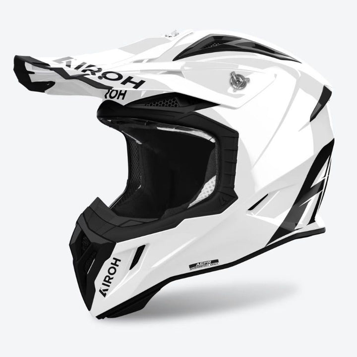 CASCO AIROH AVIATOR ACE 2 BLANCO BRILLANTE