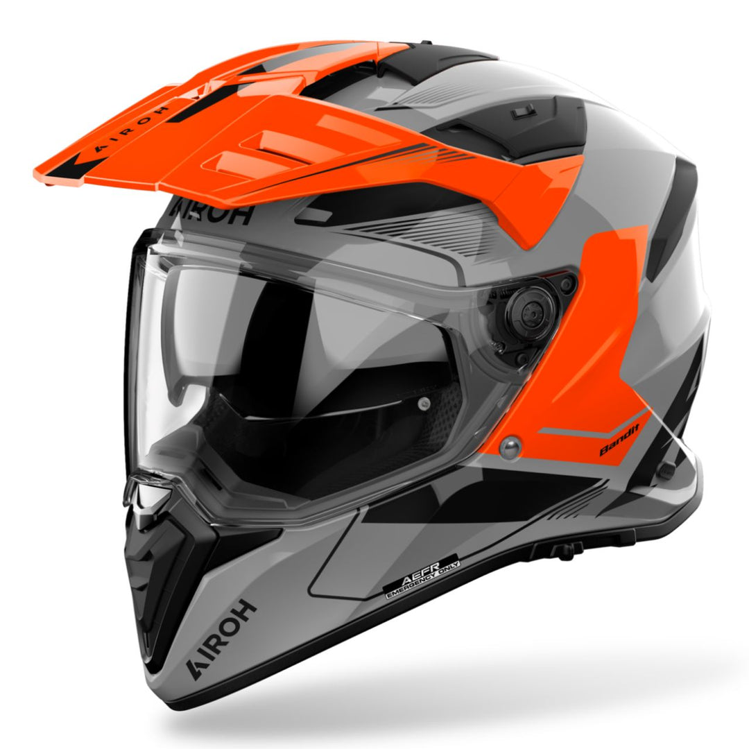 CASCO AIROH BANDIT TUNE NARANJA/GRIS