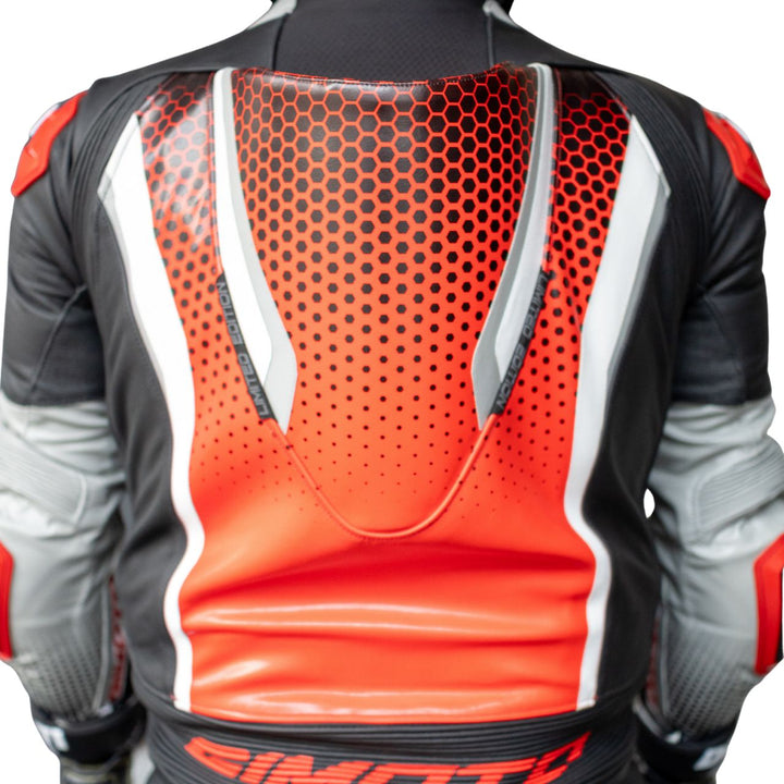 TRAJE DE PIEL GIMOTO LTD RACE AIR NEGRO/GRIS/ROJO