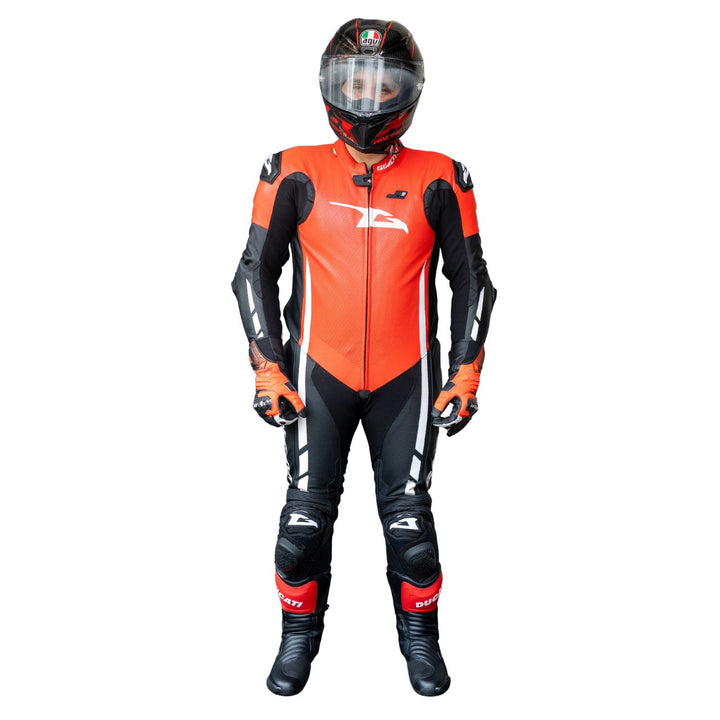 TRAJE DE PIEL GIMOTO MUGELLO AIR ROJO/NEGRO