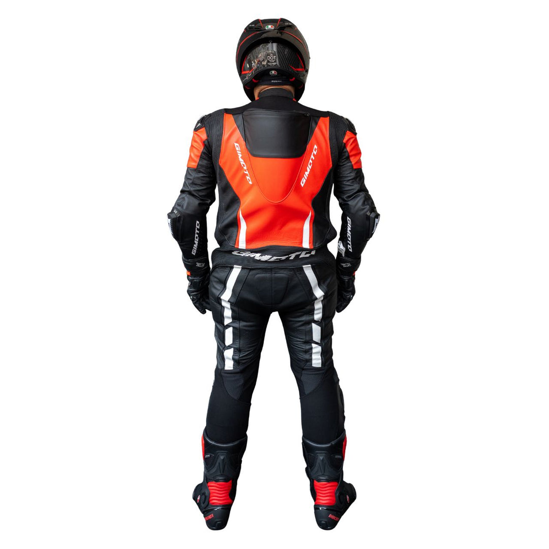 TRAJE DE PIEL GIMOTO MUGELLO AIR ROJO/NEGRO