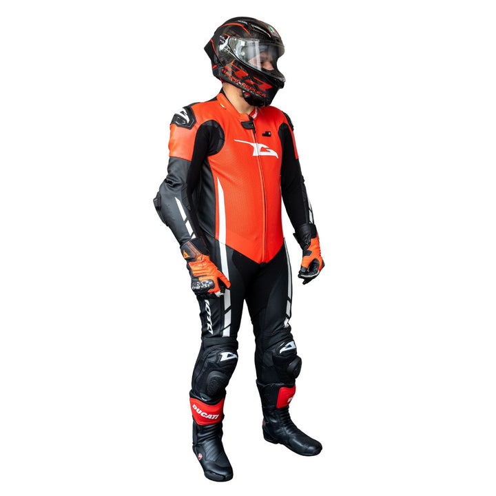 TRAJE DE PIEL GIMOTO MUGELLO AIR ROJO/NEGRO