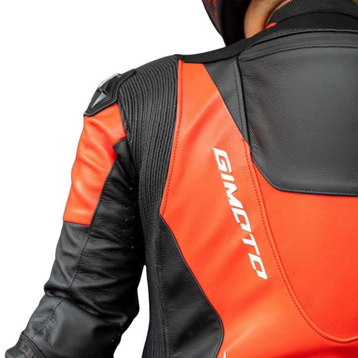 TRAJE DE PIEL GIMOTO MUGELLO AIR ROJO/NEGRO