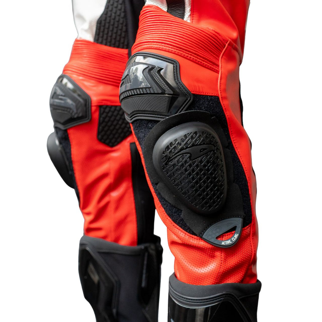 TRAJE DE PIEL GIMOTO MUGELLO AIR BLANCO/ROJO