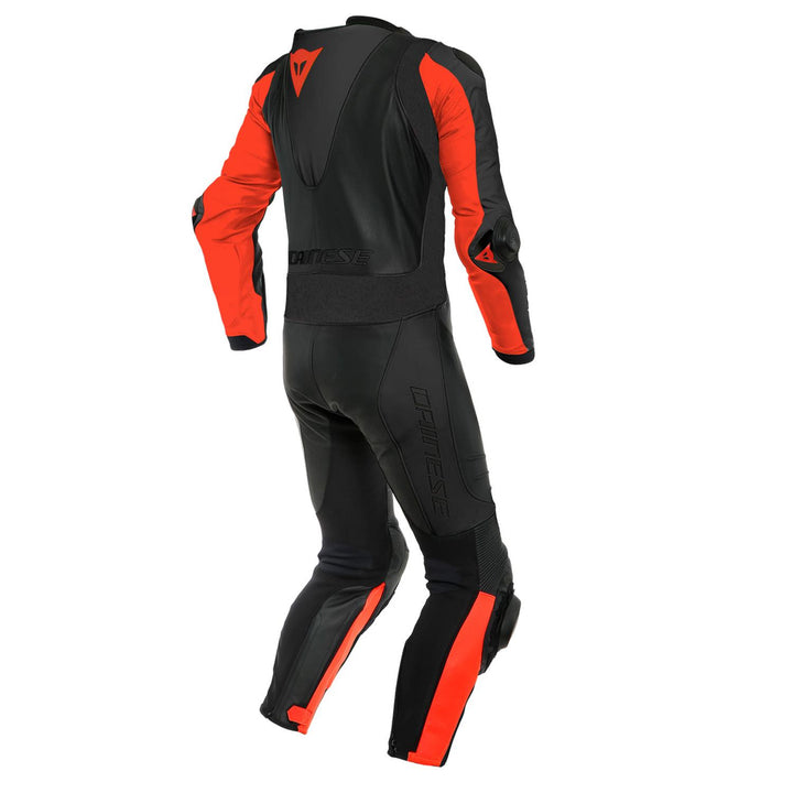 TRAJE DE PIEL DAINESE LAGUNA SECA 5 PERFORADO NEGRO/ROJO