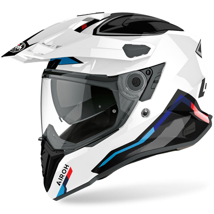 CASCO AIROH COMMANDER FACTOR BLANCO BRILLANTE