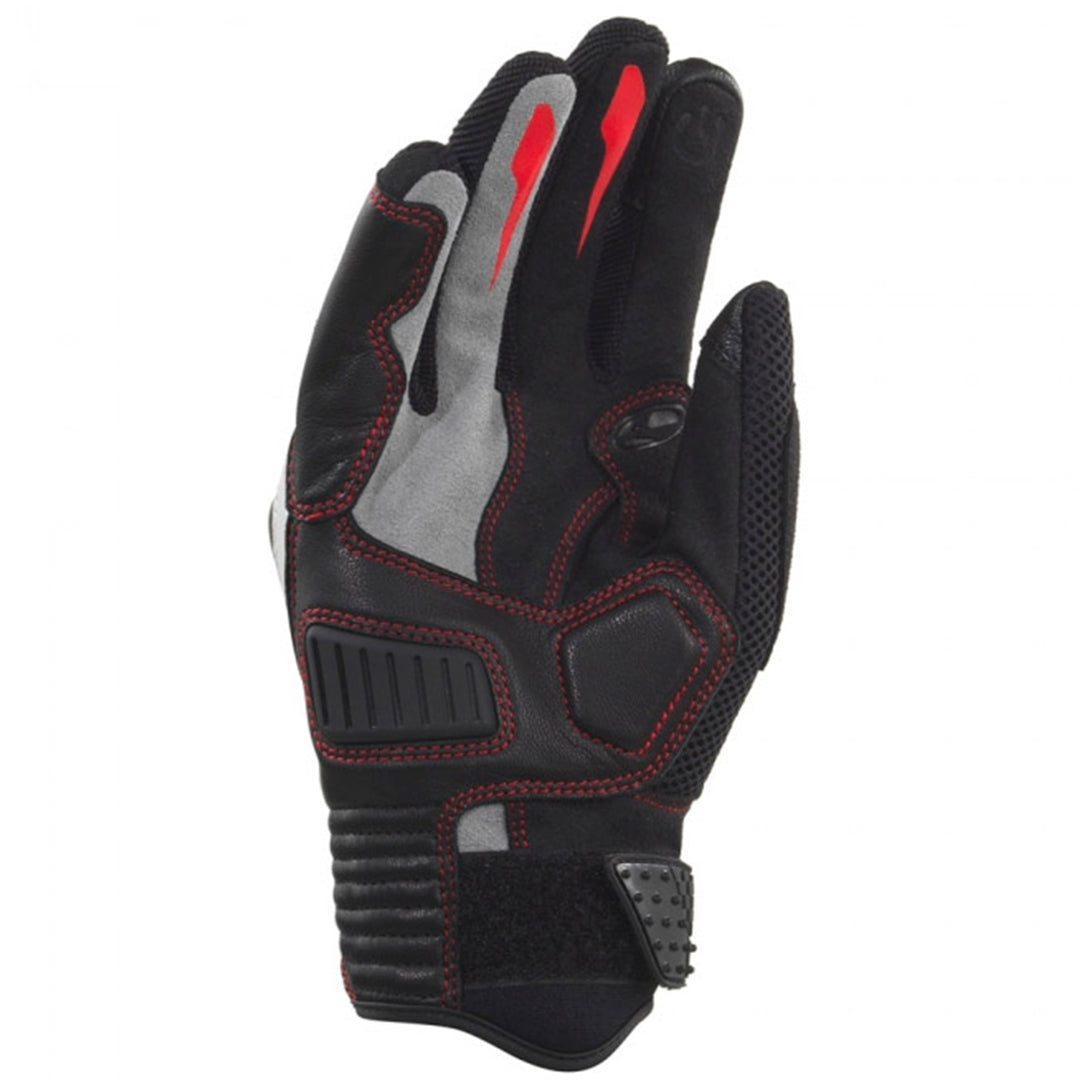 GUANTES DE PIEL CLOVER RAPTOR 3 NEGRO/ROJO/BLANCO