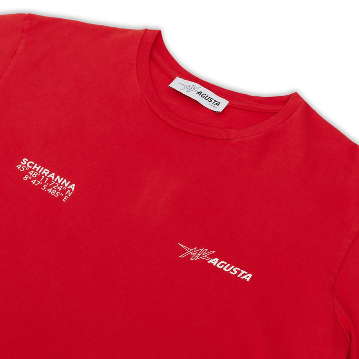 PLAYERA MV AGUSTA SCHIRANNA ROJA